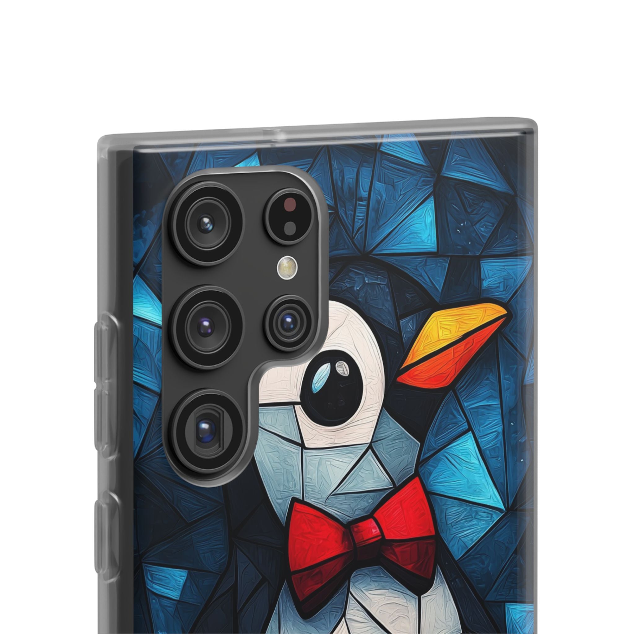 Mosaic Bowtie Penguin · Soft Phone Case for Samsung