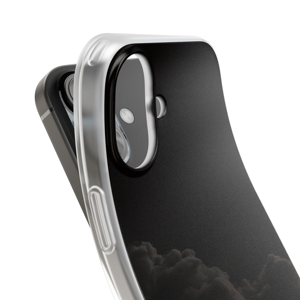 Crimson Fog Void · Lite Phone Case for iPhone ·  Black