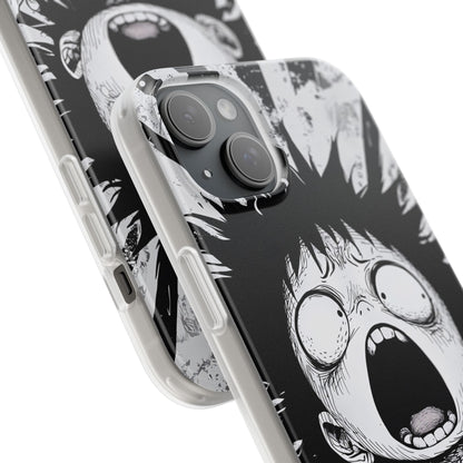 Screaming Stripes iPhone 15 Plus Case - Soft