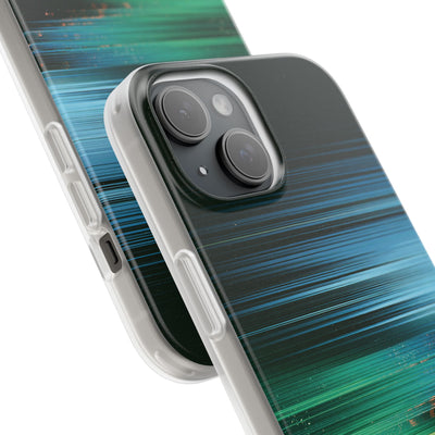 Digital Shoreline Drift · Lite Phone Case for iPhone ·  Teal