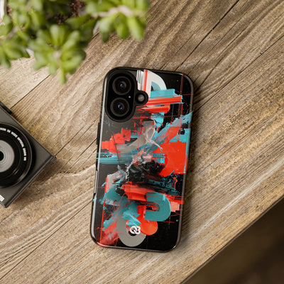 Fragmented Cyber Core · Tough Phone Case for iPhone · Black