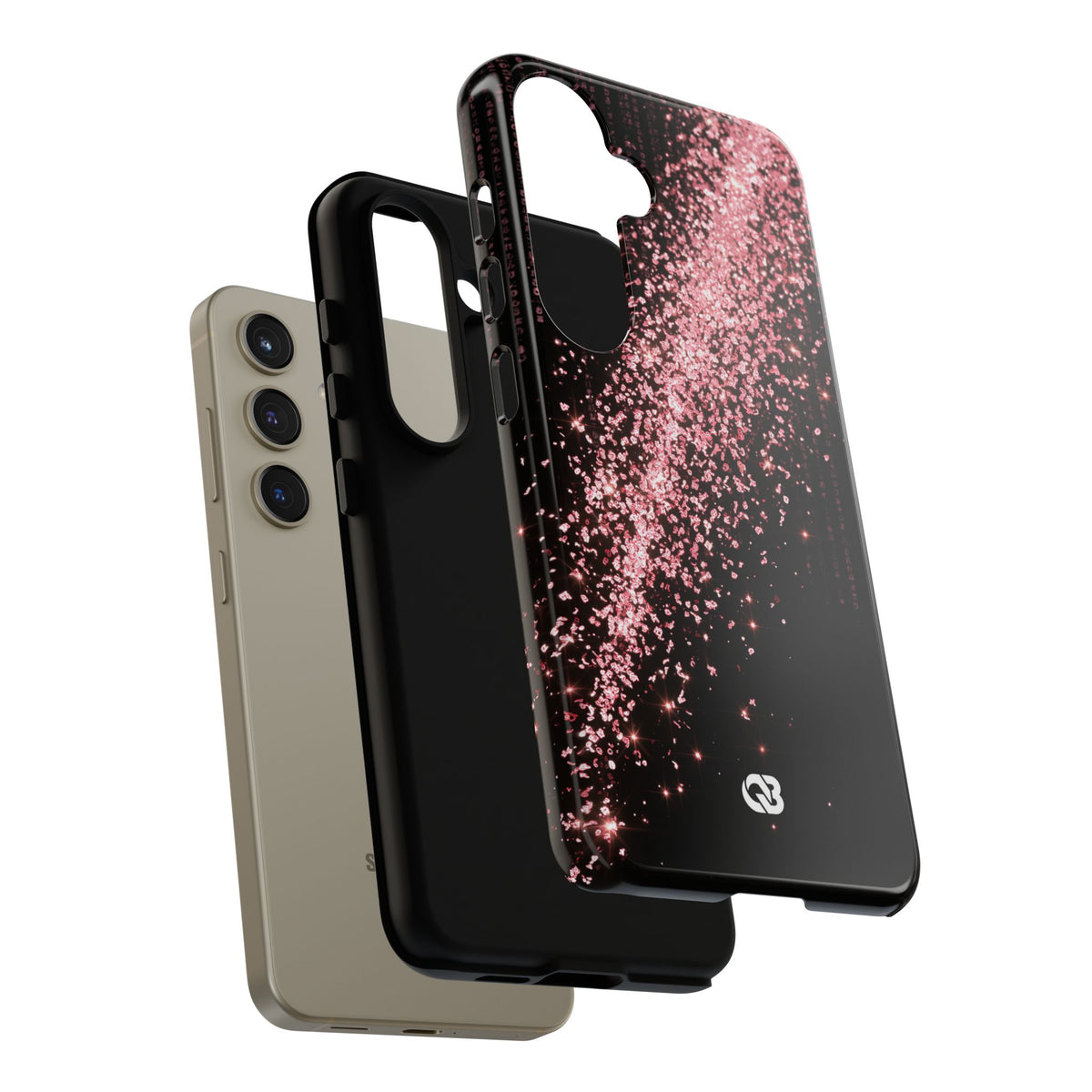 Rose Digital Cascade · Tough Phone Case for Samsung · Pink