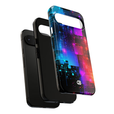 Spectral Circuit Grid · Tough Phone Case for Pixel ·  Black