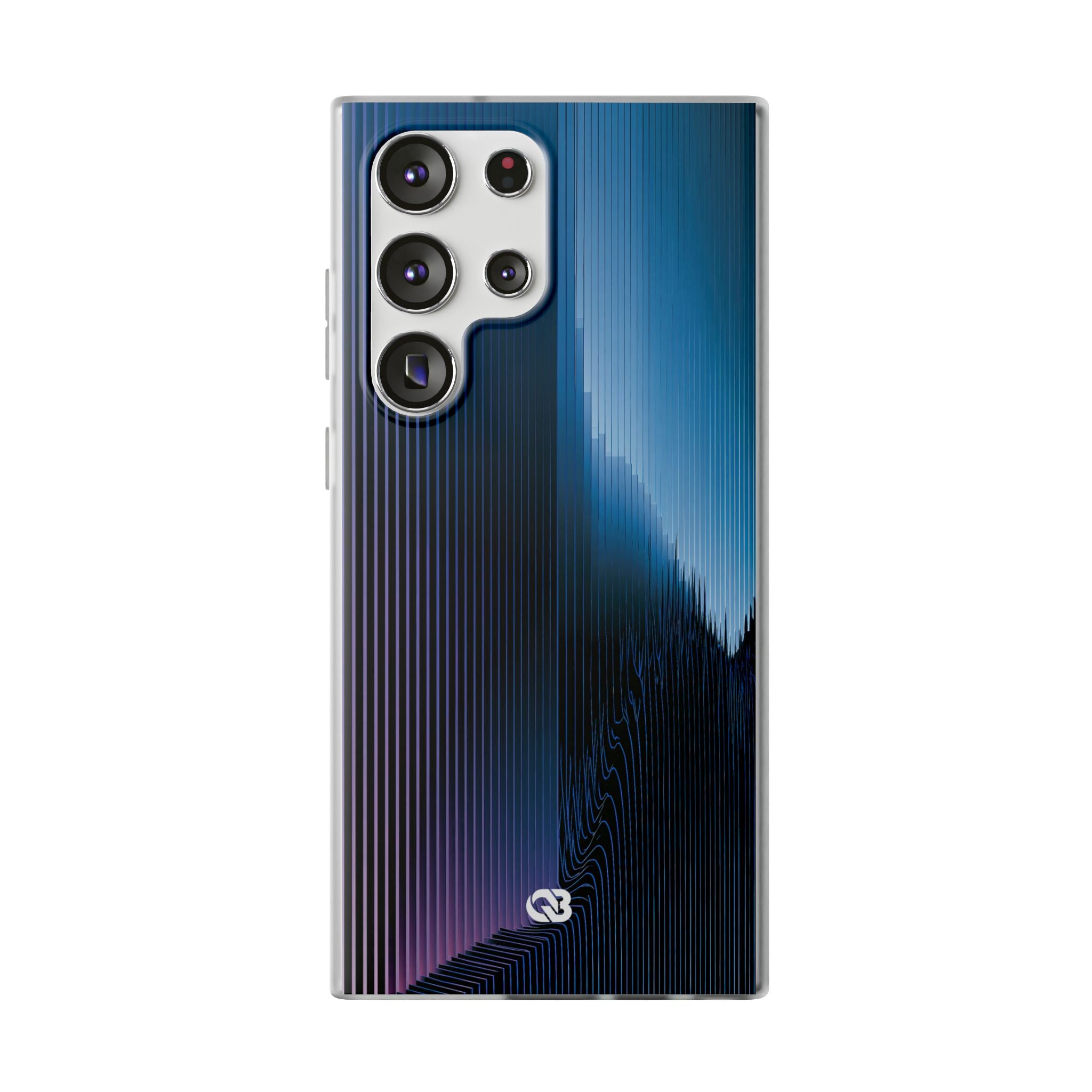 Blue Lite Phone Case for Samsung - Indigo Distortion Wave