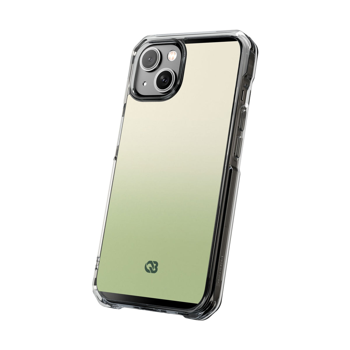 Muted Sage Ombre · Clear Impact Magnetic Phone Case for iPhone · Green