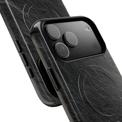 Black Tough 2.0 Magsafe Phone Case for iPhone - Raw Obsidian Slate