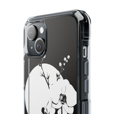 Black Impact MagSafe Phone Case for iPhone - Lunar Orchid Grid