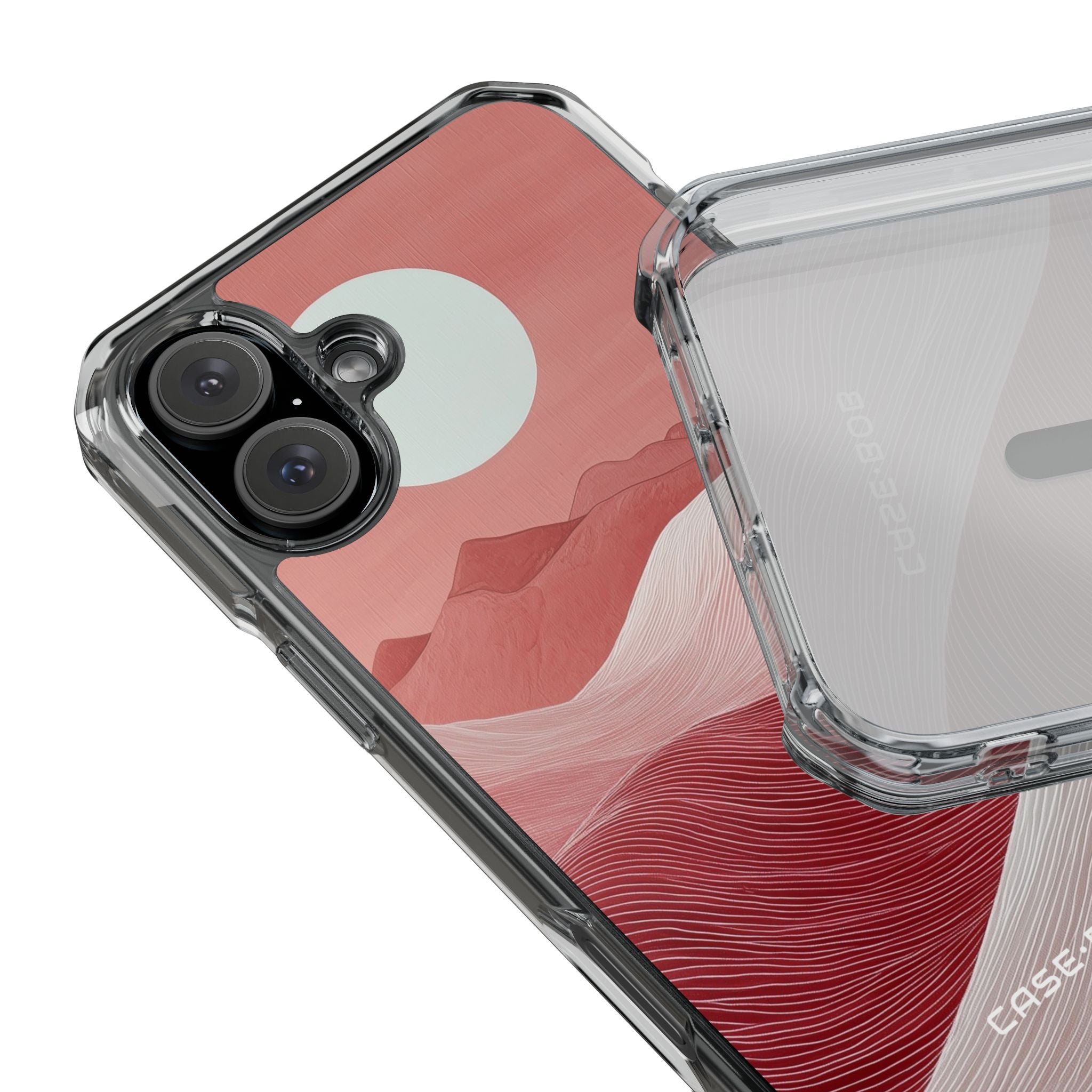 White Orb Dunes iPhone 16 Plus Skal - Impact