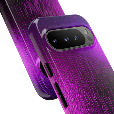 Violet Cyber Circuit · Tough Phone Case for Pixel ·  Purple