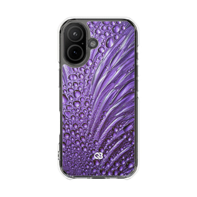 Violet Liquid Gel · Clear Impact Magnetic Phone Case for iPhone · Purple