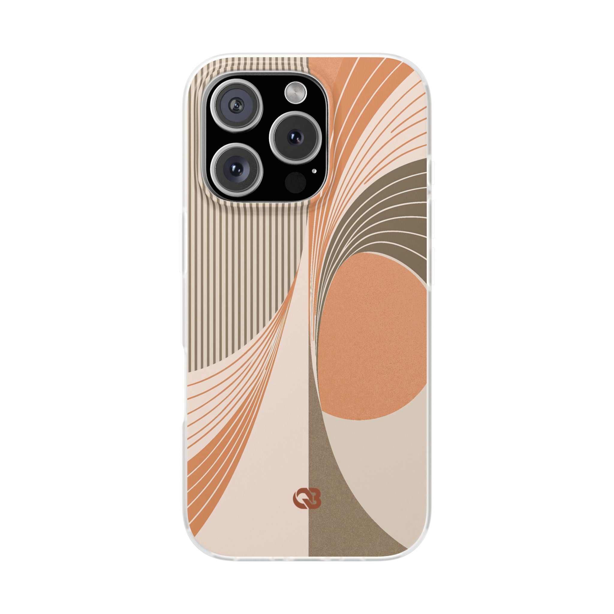 Orange Lite Phone Case for iPhone - Desert Arc Horizon