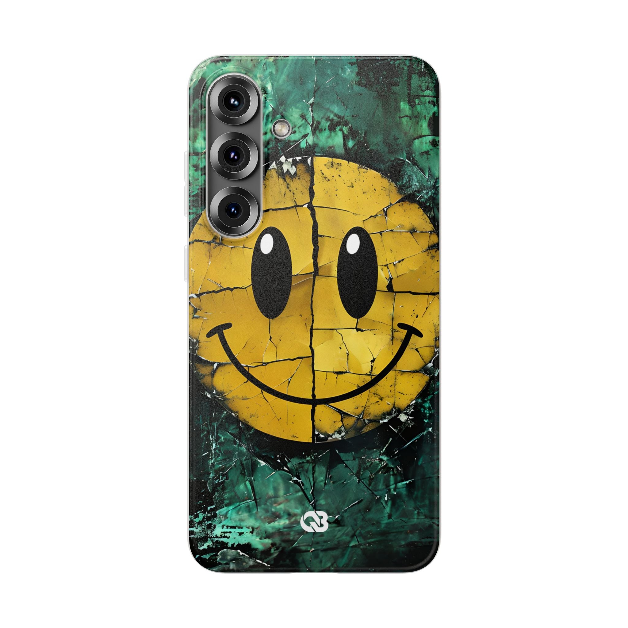 Fractured Yellow Grin · Soft Custodia per Samsung
