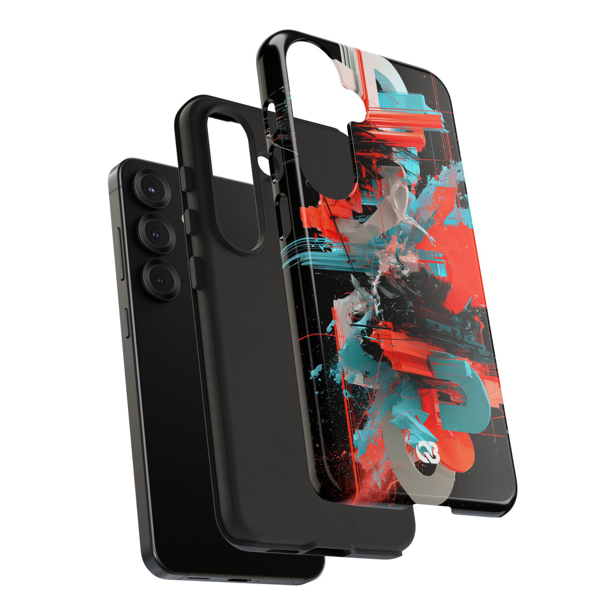 Fragmented Cyber Core · Tough Phone Case for Samsung · Black
