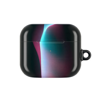 Neon Pixel Flow · Hard Case for AirPods & AirPods Pro · Black