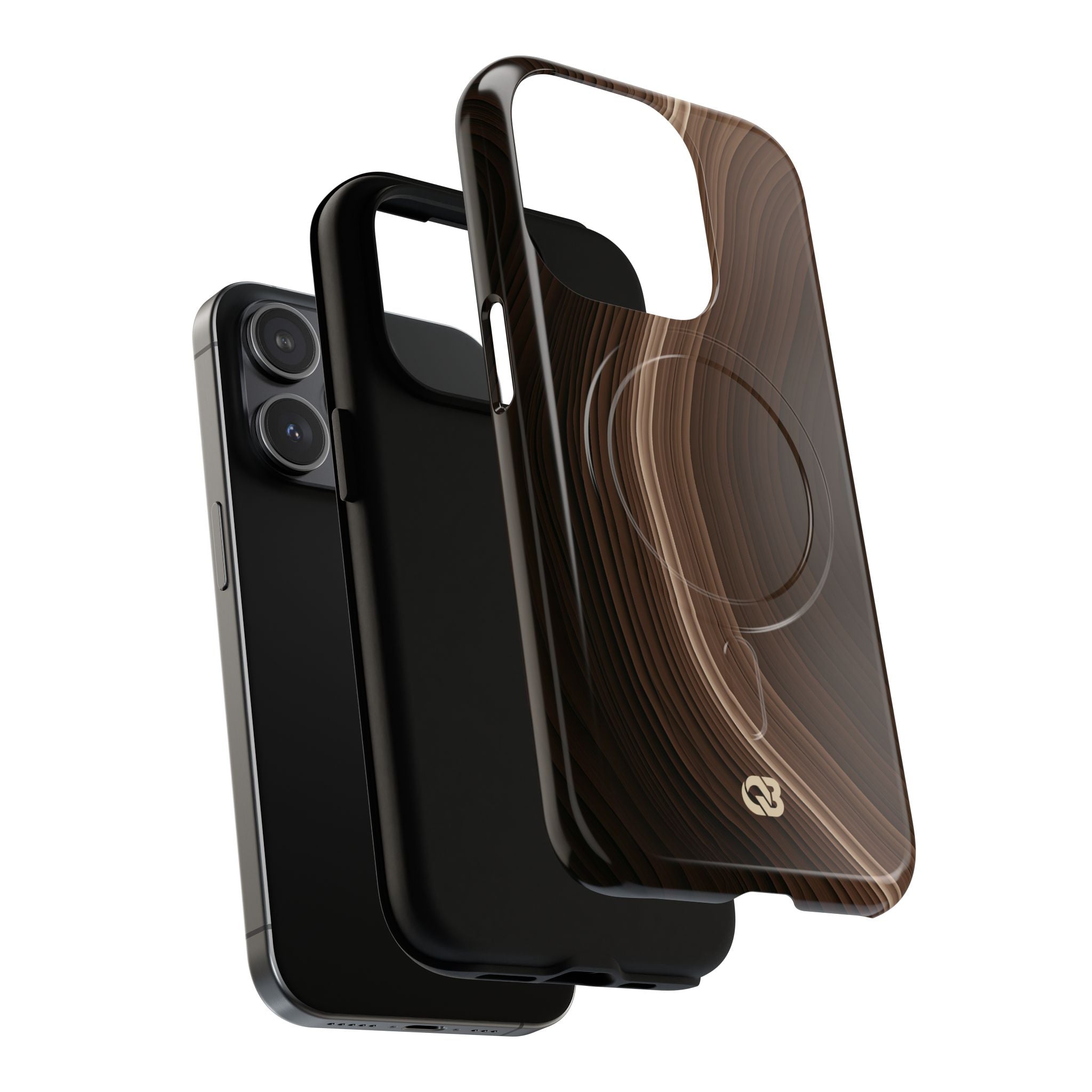 Brown Tough 2.0 Magsafe Phone Case for iPhone - Bronzed Canyon Relief