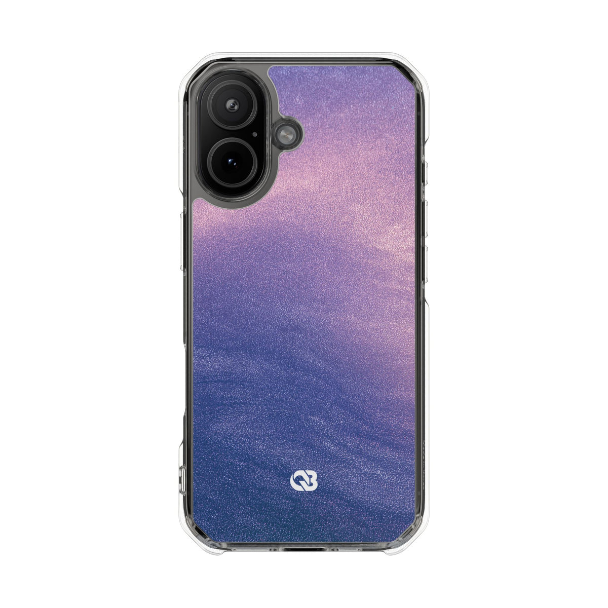 Ethereal Violet Glow · Clear Impact Magnetic Phone Case for iPhone · Purple