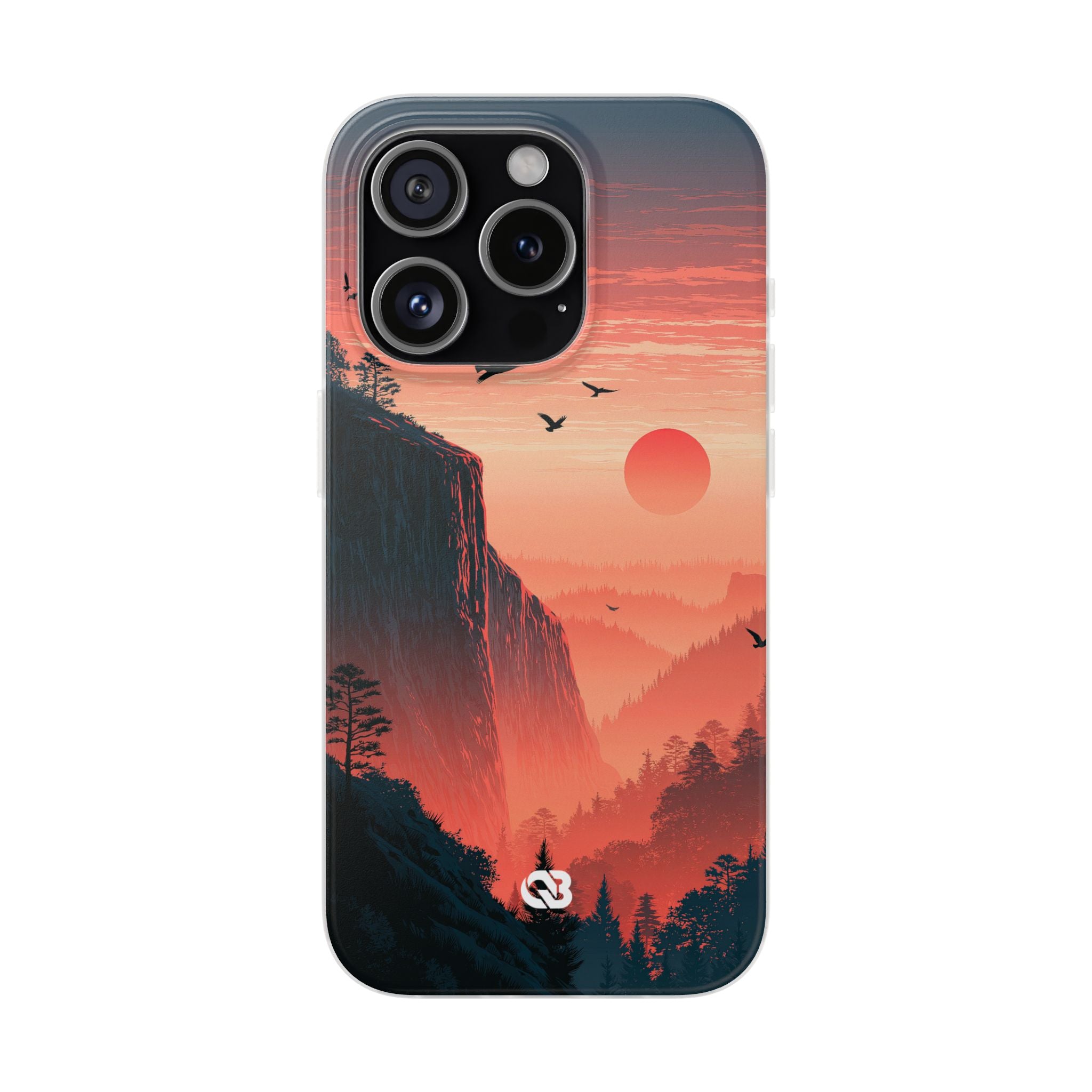 Orange Lite Phone Case for iPhone - Crimson Ridge Flight