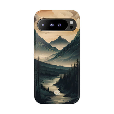 Summit River Dusk · Tough Phone Case for Google Pixel