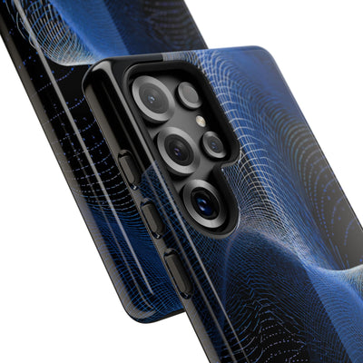 Blue Tough Phone Case for Samsung - Electric Blue Flux