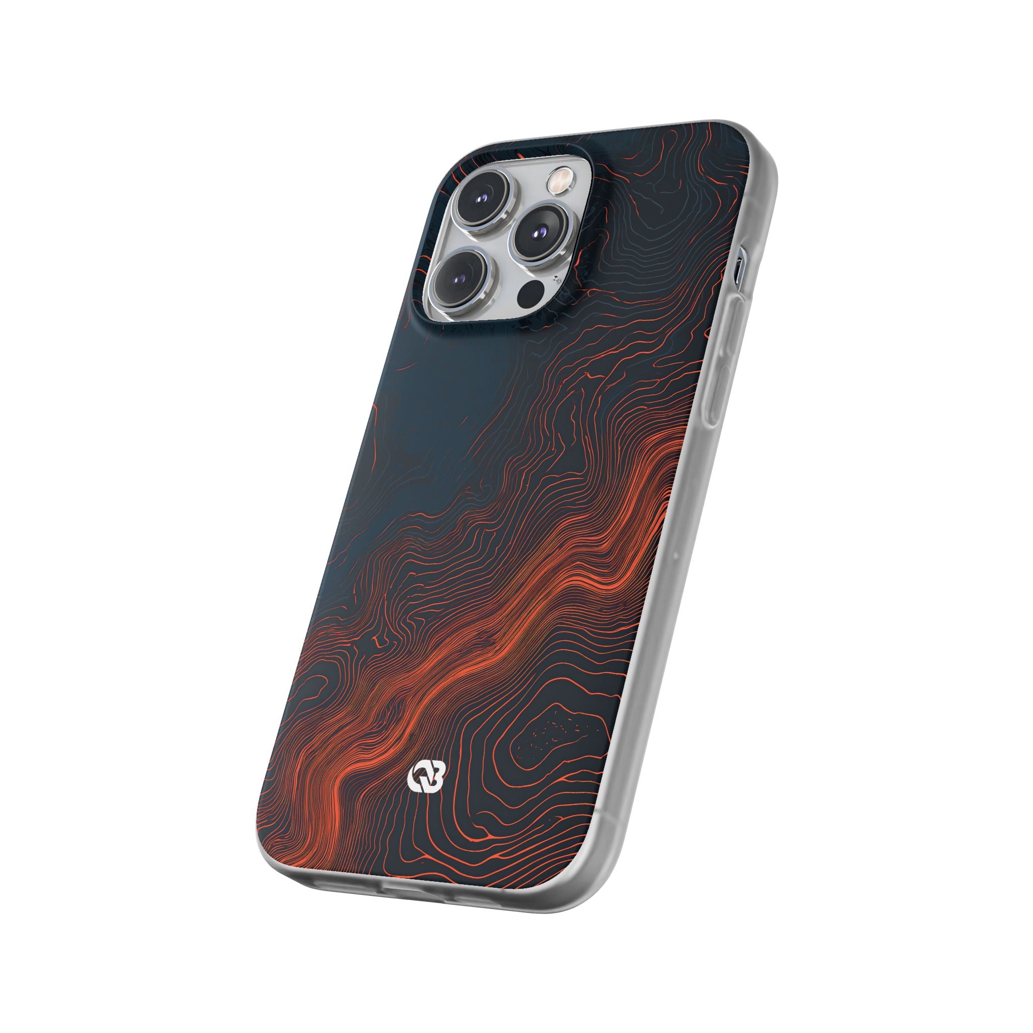 Black Lite Phone Case for iPhone - Volcanic Basalt Map