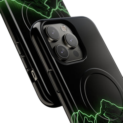 Nordic Mountain Contour · Tough 2.0 Magnetic Phone Case for iPhone · Black