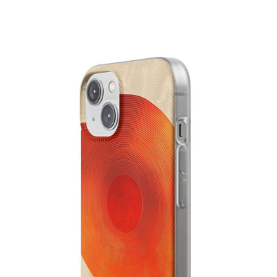 Sunburst Swirl iPhone 14 Cover - Blød