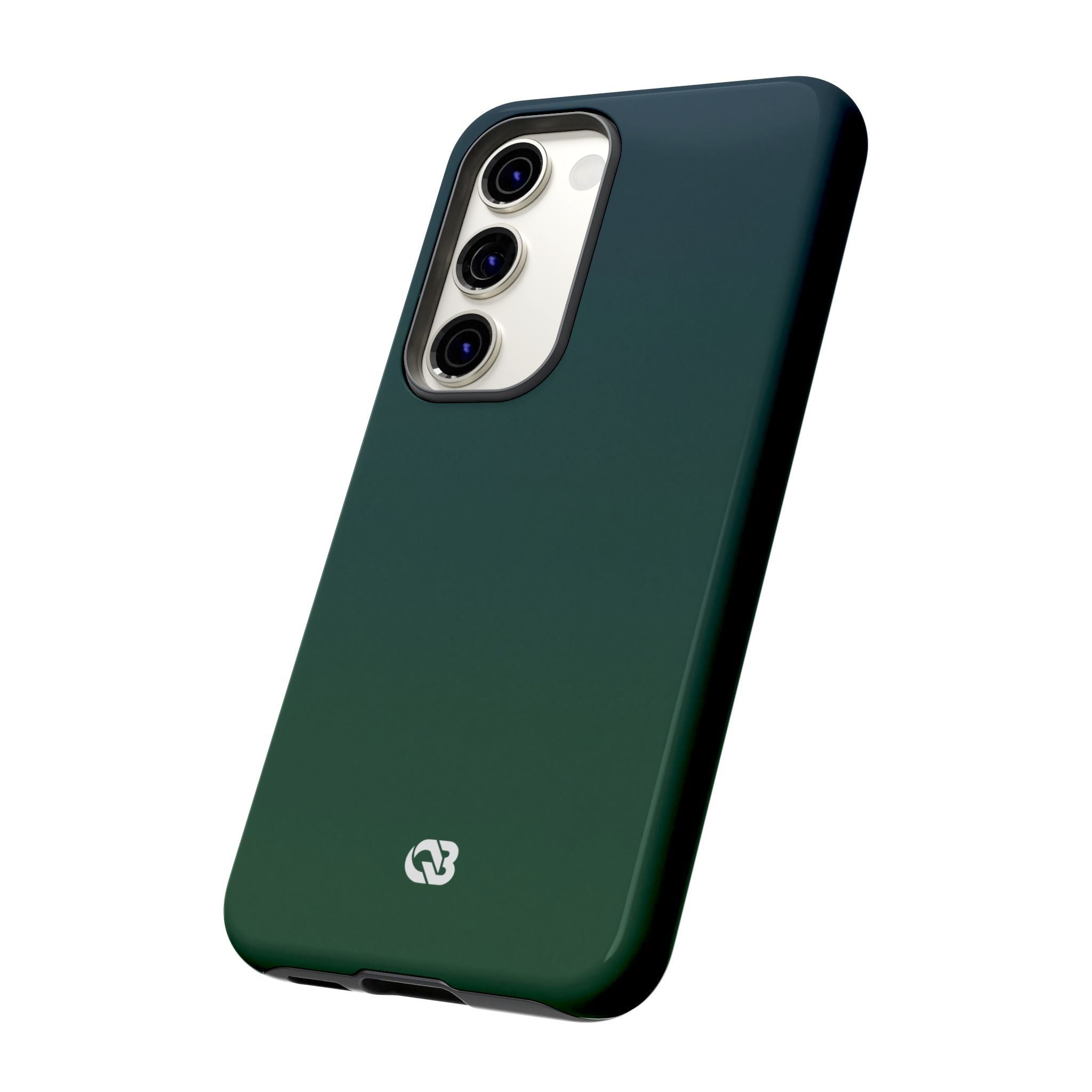 Green Tough Phone Case for Samsung - Midnight Pine Horizon