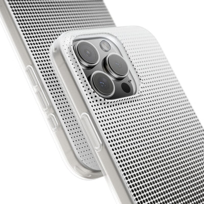 Black Lite Phone Case for iPhone - Obsidian Halftone Flux