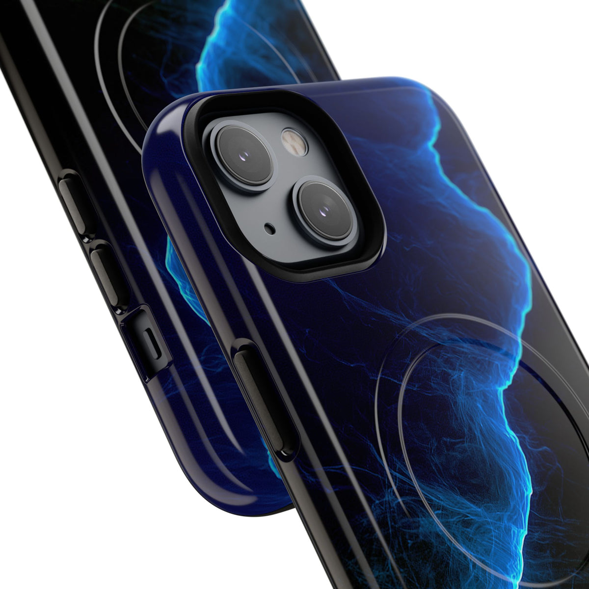 Electric Azure Drift · Tough 2.0 Magnetic Phone Case for iPhone · Blue