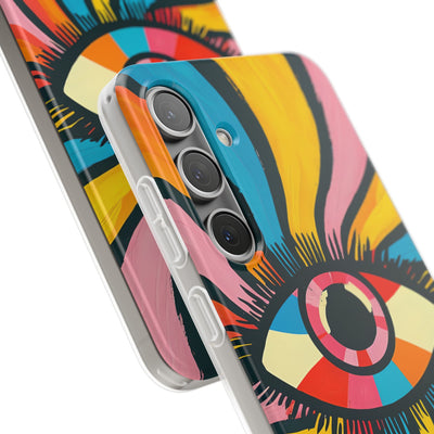 Vivid Gaze Burst · Soft Handyhülle für Samsung