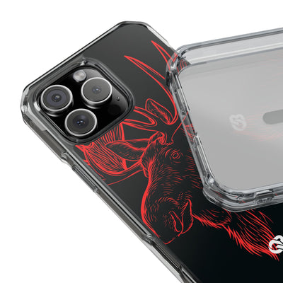Nordic Elk · Clear Impact Magnetic Phone Case for iPhone · Black