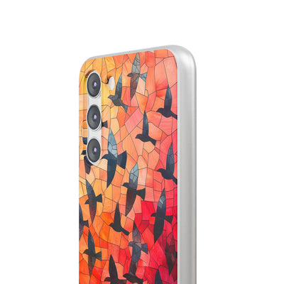 Ember Mosaic Wings · Soft Phone Case for Samsung
