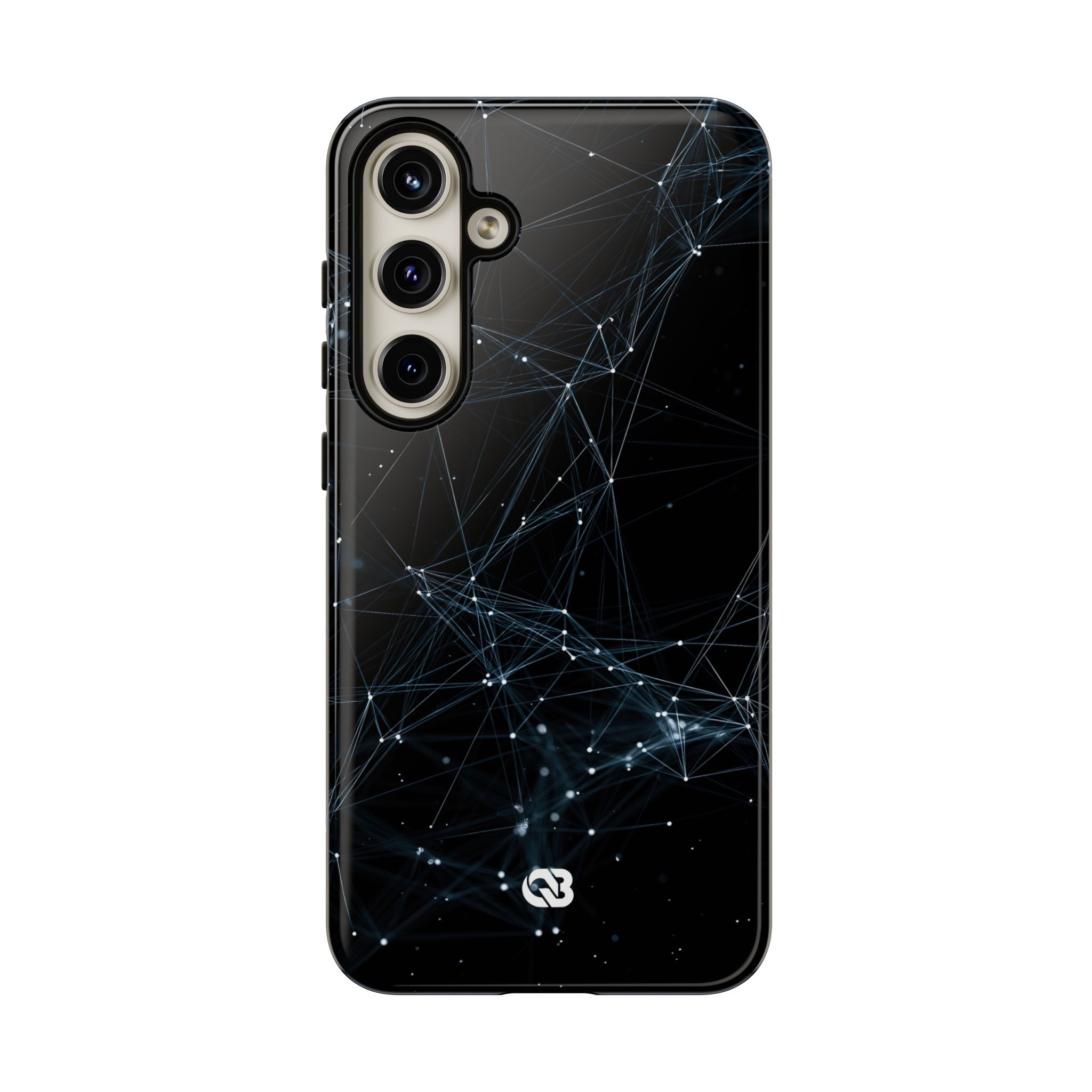 Black Tough Phone Case for Samsung - Arctic Neural Mesh