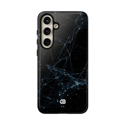 Black Tough Phone Case for Samsung - Arctic Neural Mesh
