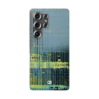 Acid Raster Circuit · Lite Phone Case for Samsung · Teal