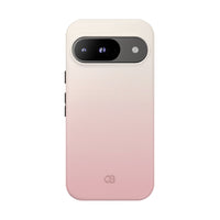 Pink Tough Phone Case for Google Pixel - Frosted Blush Horizon