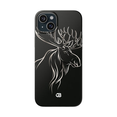 Nordic Moose Contour · Lite Phone Case for iPhone ·  Black