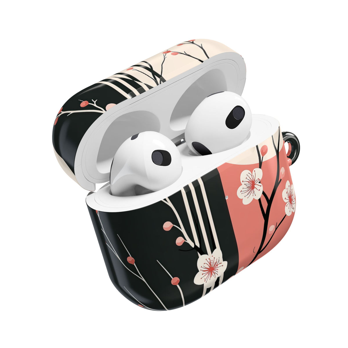 Nocturne Sakura Branch · Hard Case for AirPods & AirPods Pro · Black