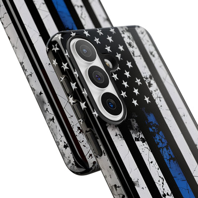 Gritty Cobalt Flag · Tough Handyhülle für Samsung