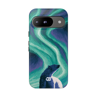 Arctic Aurora Bear · Tough Phone Case for Pixel ·  Teal