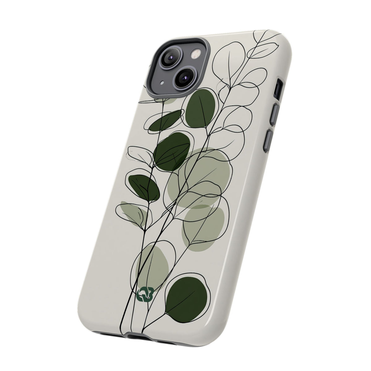 Eucalyptus Foliage Study · Tough Phone Case for iPhone · Green