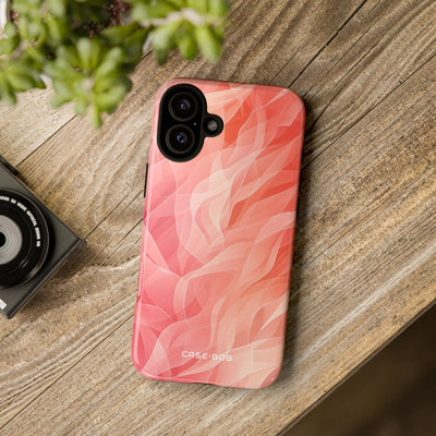 Coral Cascade iPhone 16 Plus Case - Tough