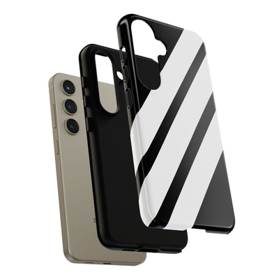 Obsidian White Bars · Tough Handyhülle für Samsung