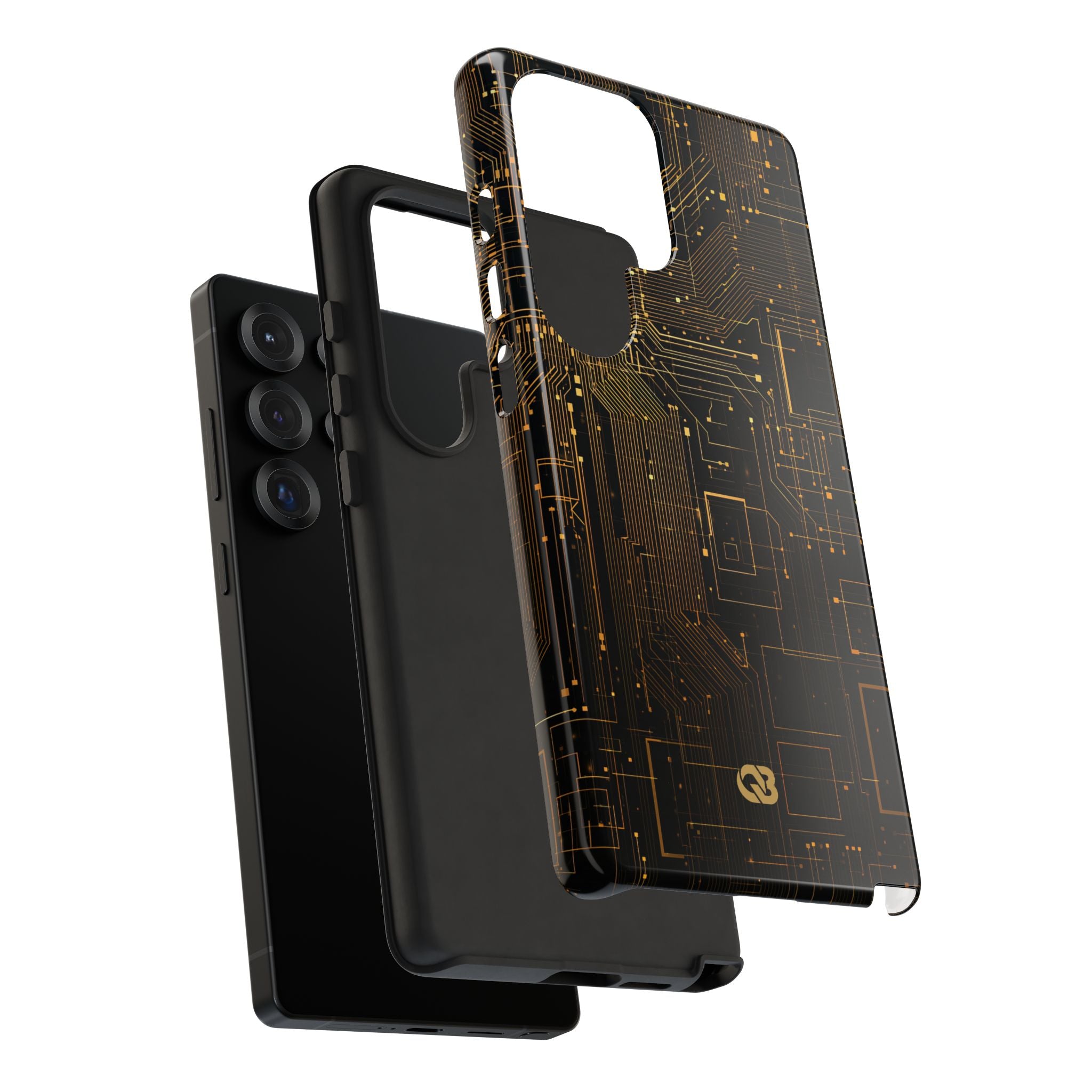 Gold Tough Phone Case for Samsung - Amber Core Mainframe