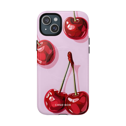 Glossy Cherry Burst iPhone 15 Plus Case - Tough+ - CASE•BOB