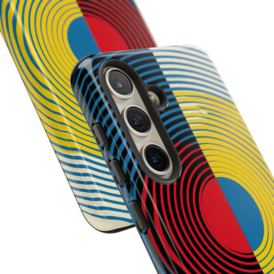 Blue Tough Phone Case for Samsung - Primary Circuit Orbit