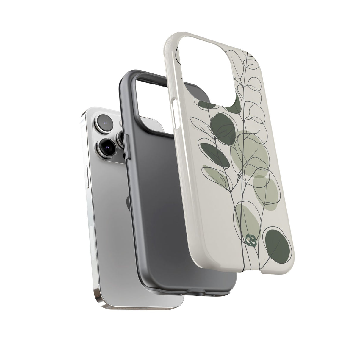 Eucalyptus Foliage Study · Tough Phone Case for iPhone · Green