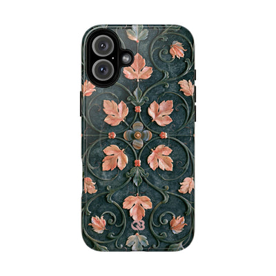 Florentine Rose Arabesque · Tough 2.0 Magnetic Phone Case for iPhone · Green