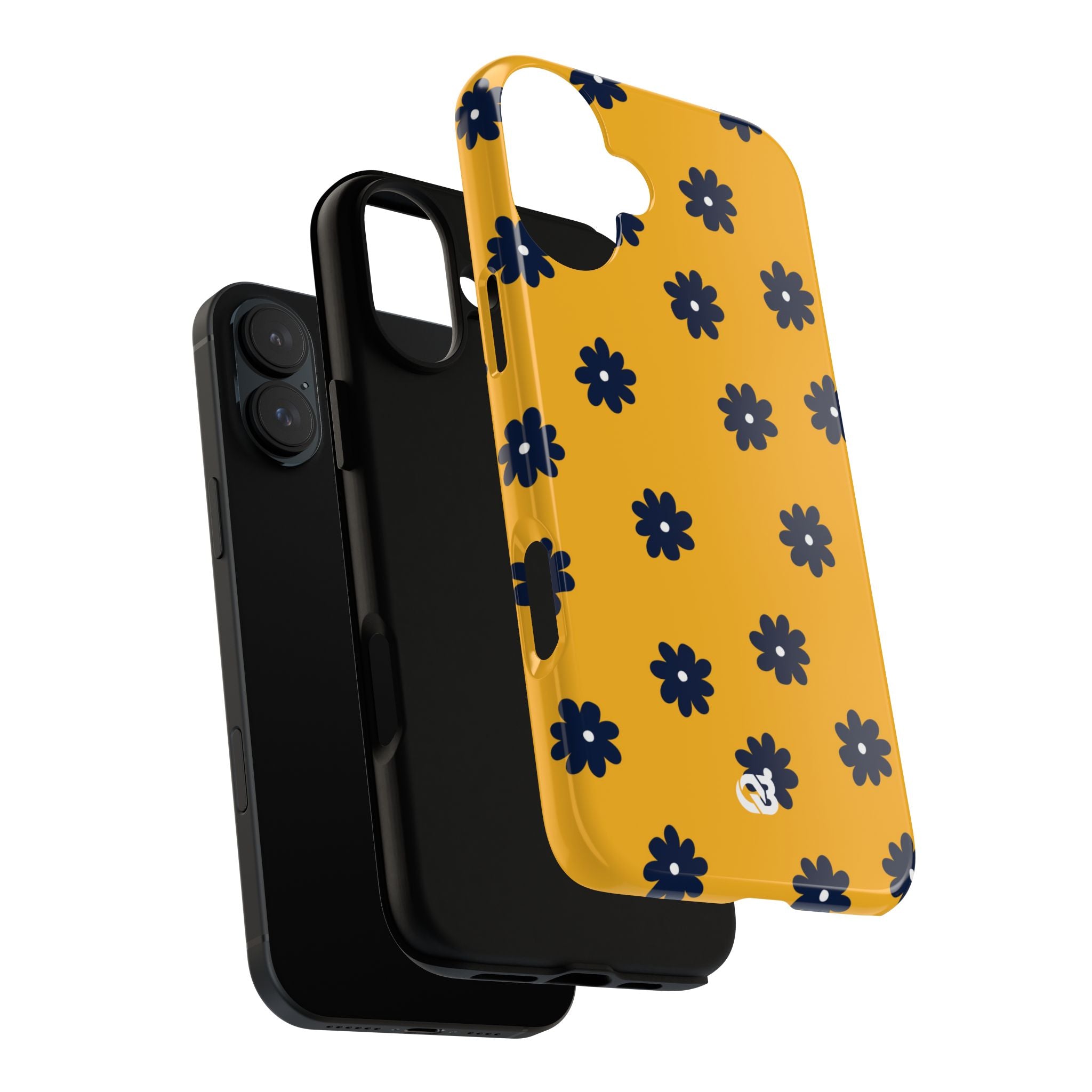 Navy Daisy Mustard · Tough Phone Case for iPhone