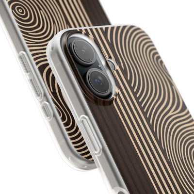 Timber Ring Contour · Lite Phone Case for iPhone ·  Brown